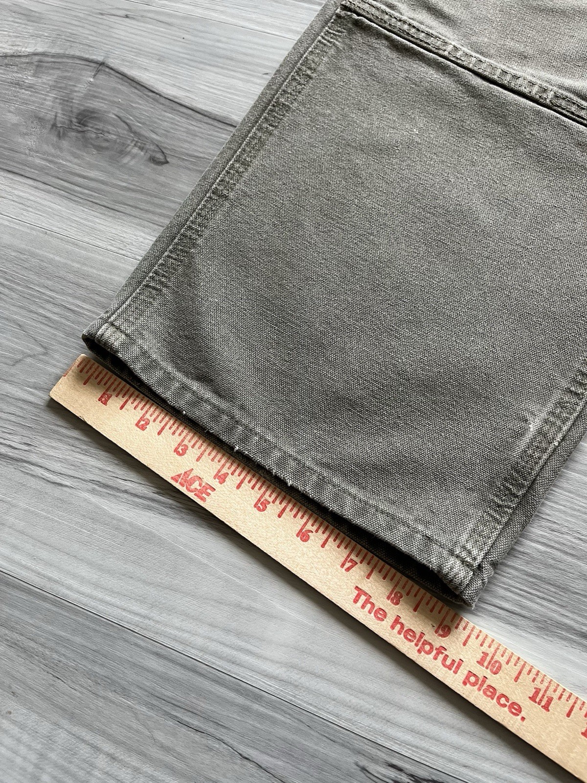 Vintage Carhartt B136 MOS Double Knee Carpenter Pants – 37×30 Faded & Distressed