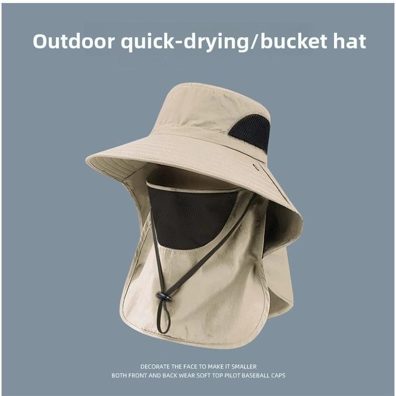 UV Protection Fisherman Hat Breathable Large Brim Full enclosure for Fishing