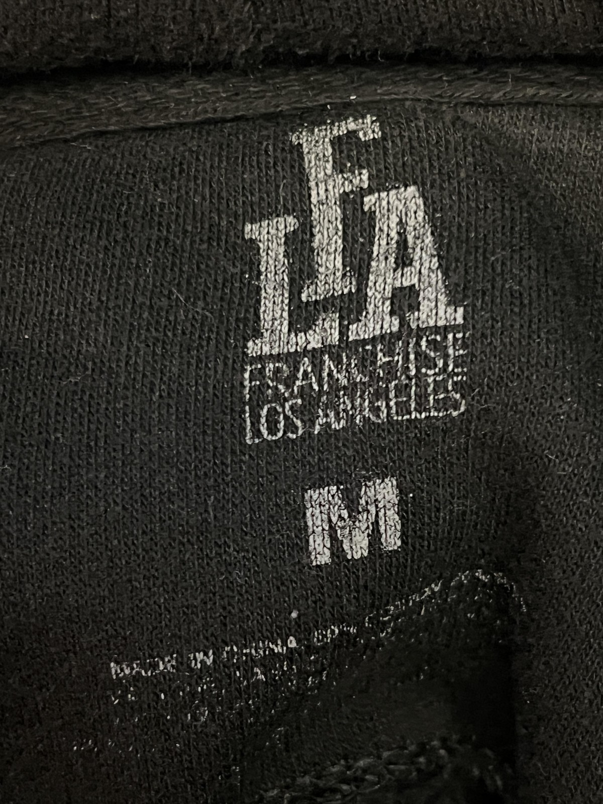 Franchise Los Angeles Hoodie Mens Medium Black Secure The Bag Graphic Pullover