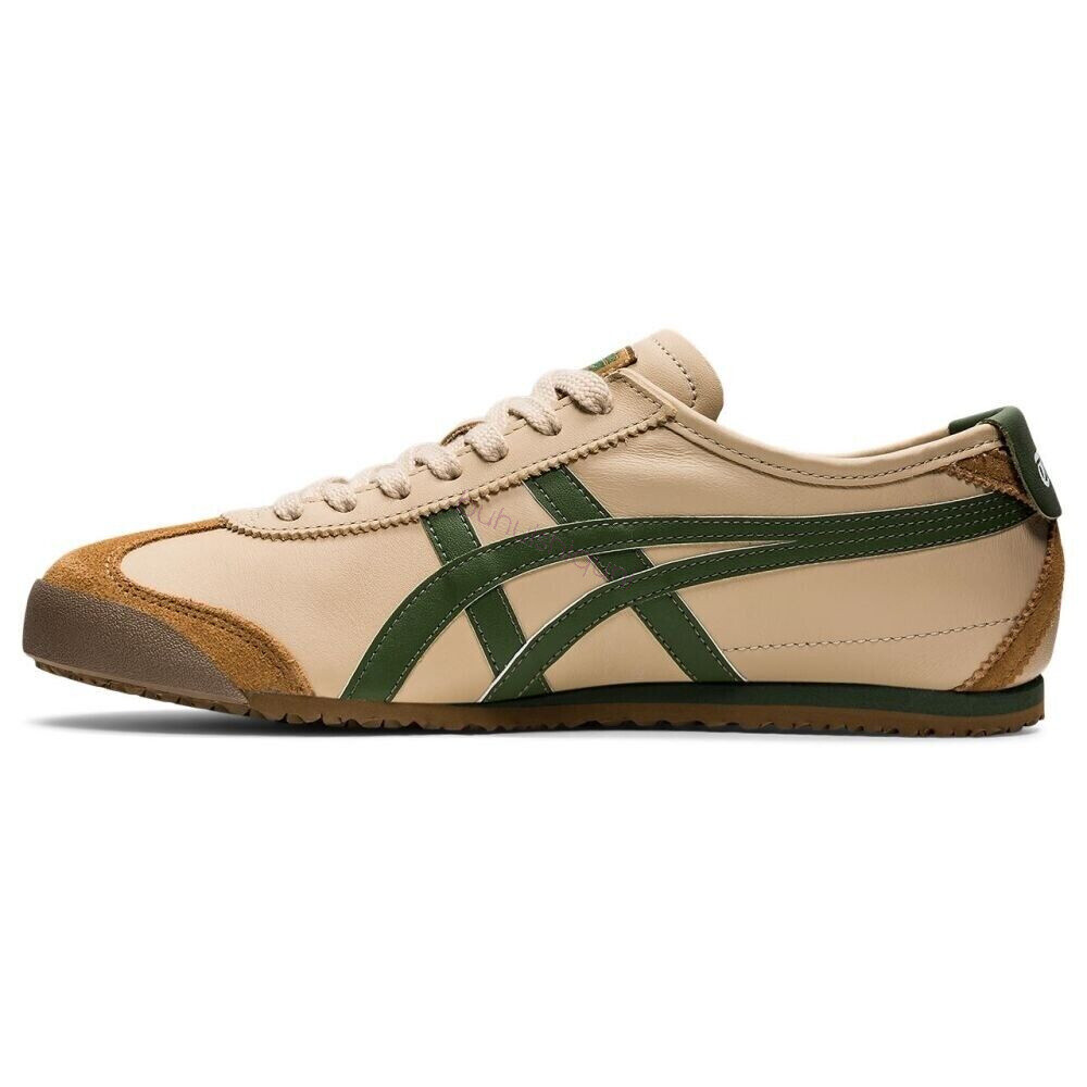 Unisex Beige Grass Gree MEXICO 66 Classic Athletic Shoes Sneakers