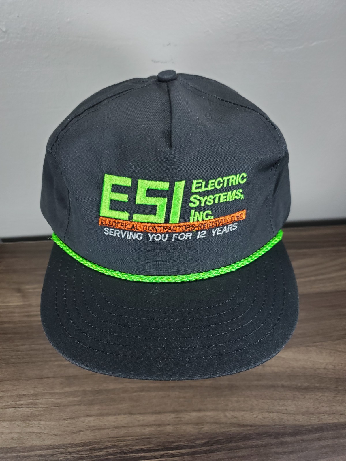 Vintage ESI Electric Systems Hat Snapback Cap Reidsville NC Made In USA Carolina