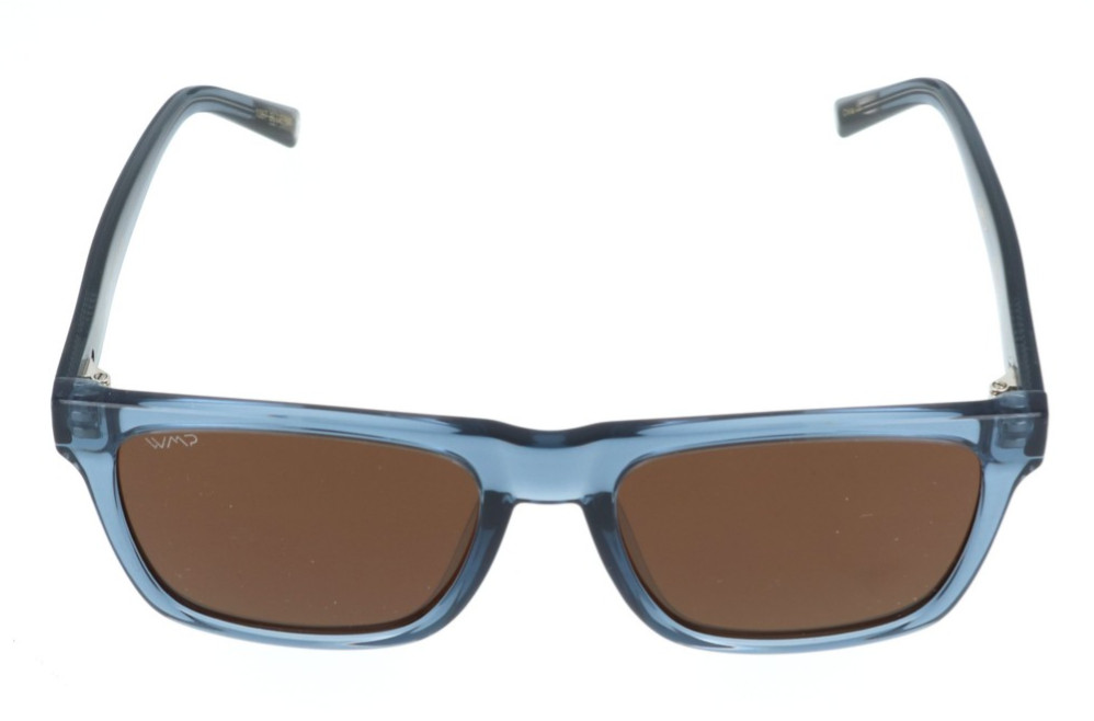 WMP Denver Crystal Indigo Blue / Dark Brown Polorized Sunglasses 54-20-149