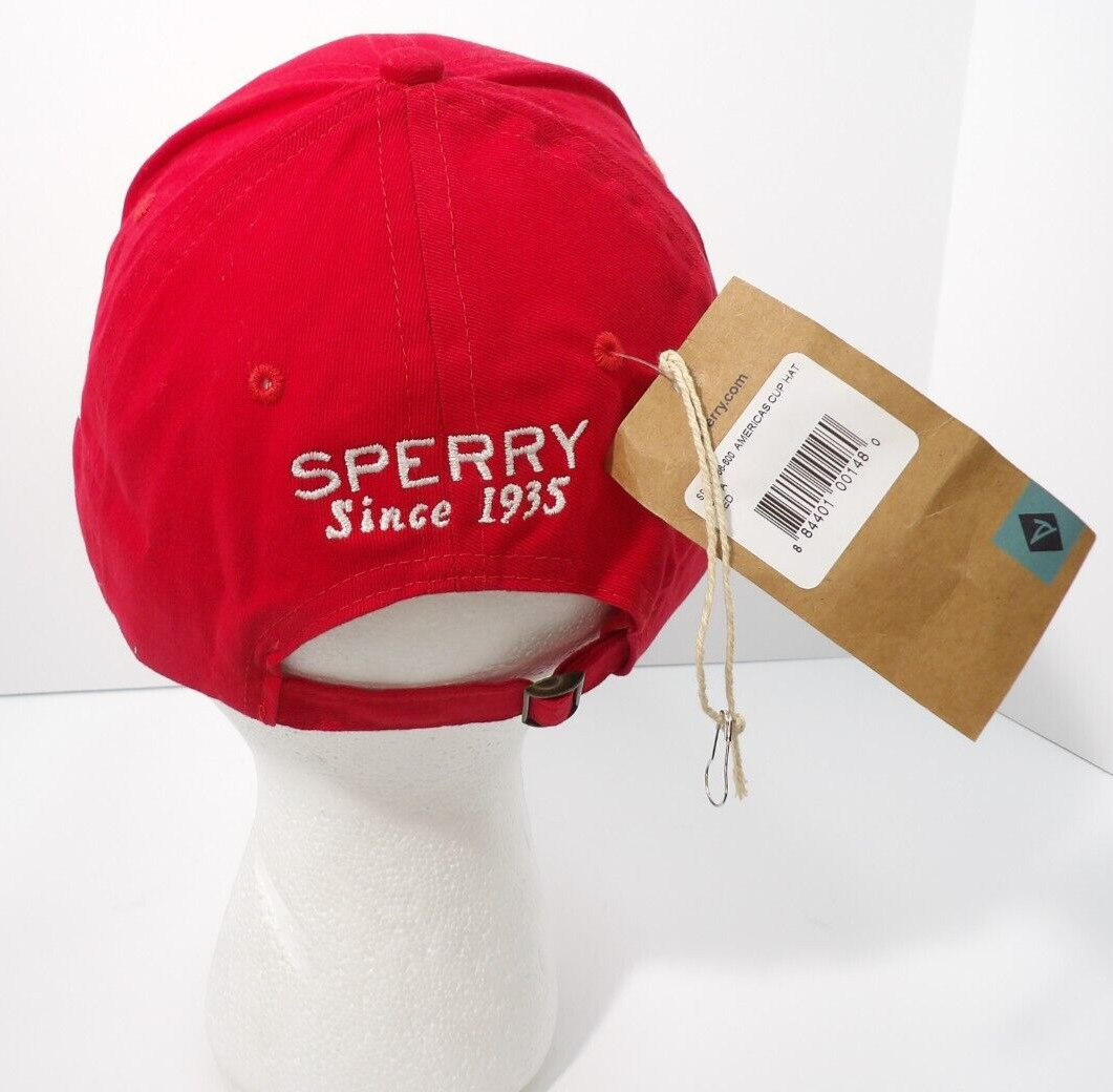 Sperry America’s Cup 2017 Bermuda Red Adjustable Hat Adult Unisex Cap