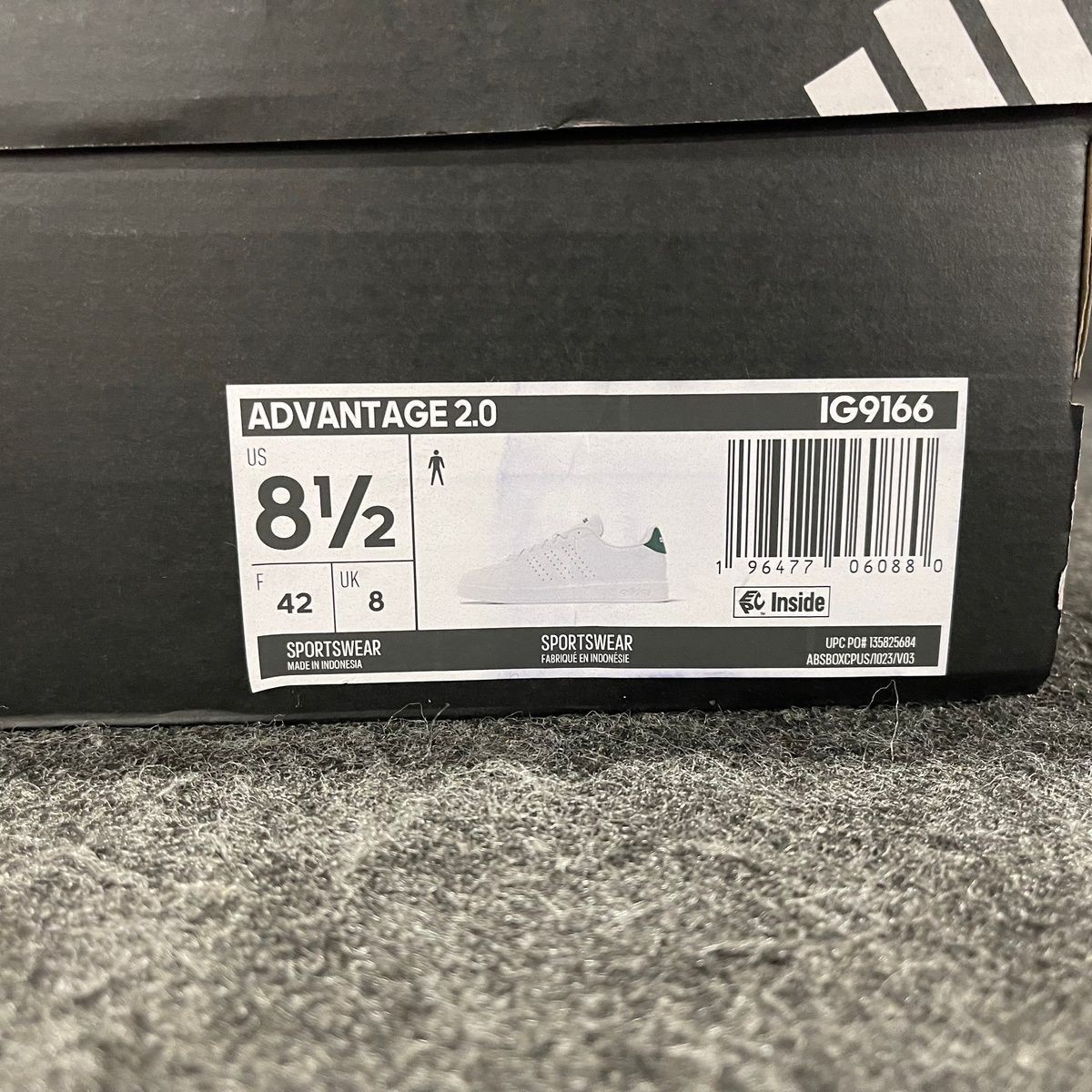 ADIDAS Advantage 2.0 Shoes Men’s Size US 8.5 White IG9166