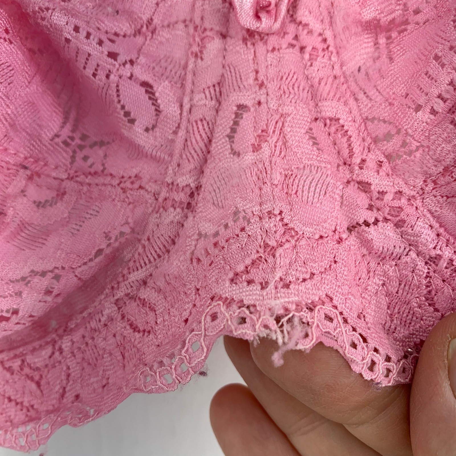 Delta Burke Womens Pink Floral Lace Underwire Bra Full Coverage 36D 2382-49