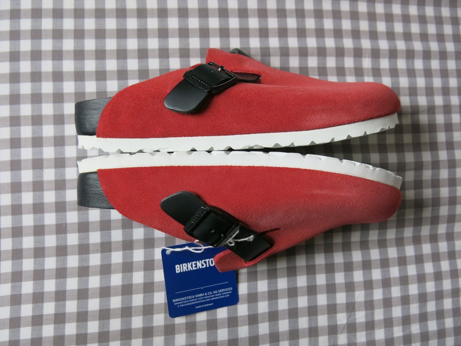 Birkenstock Boston x Concepts leather clogs red EU 37 US 6-6.5 medium/narrow