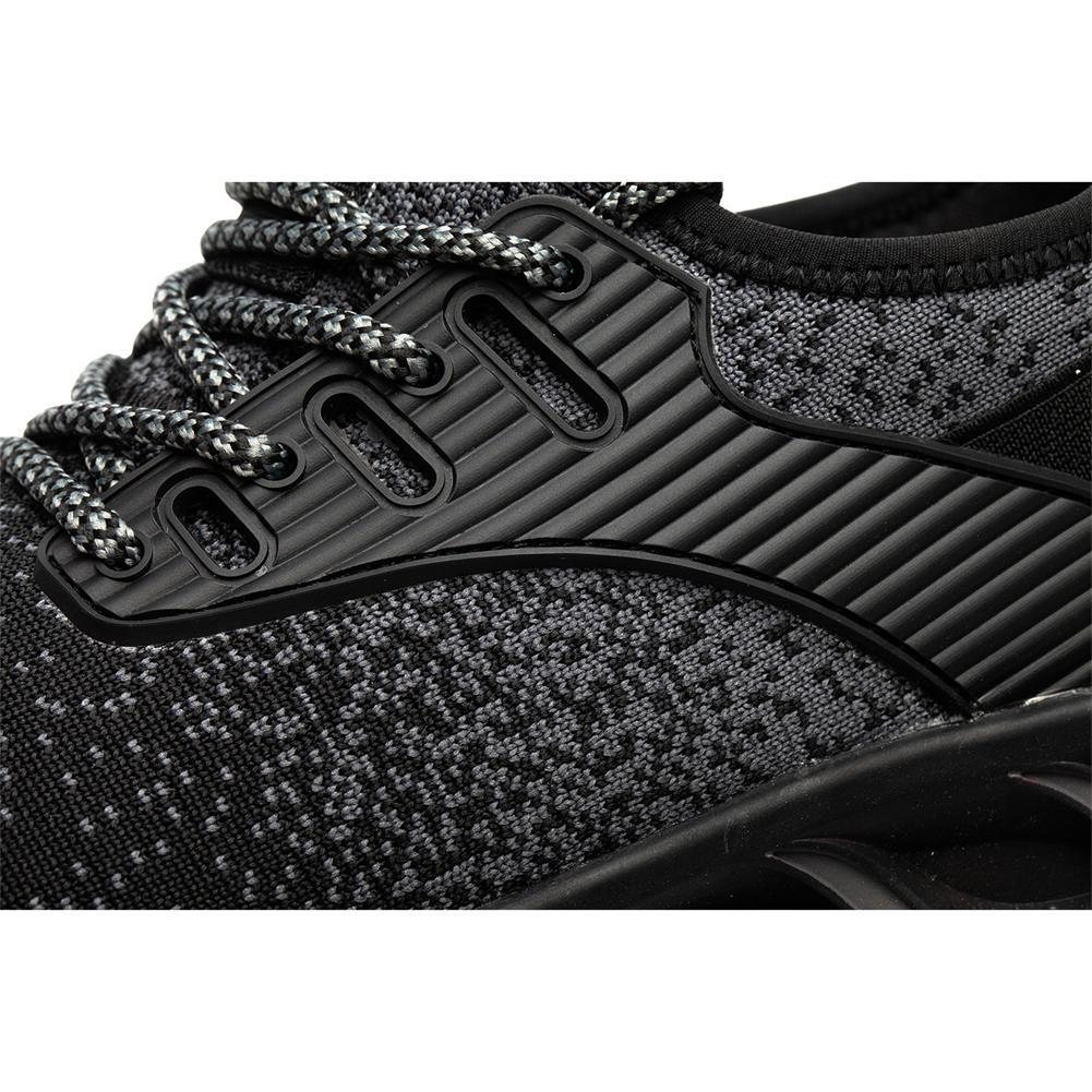 SUADEX Work Safety Shoes Steel Toe Sneakers Indestructible Composite Toe Black