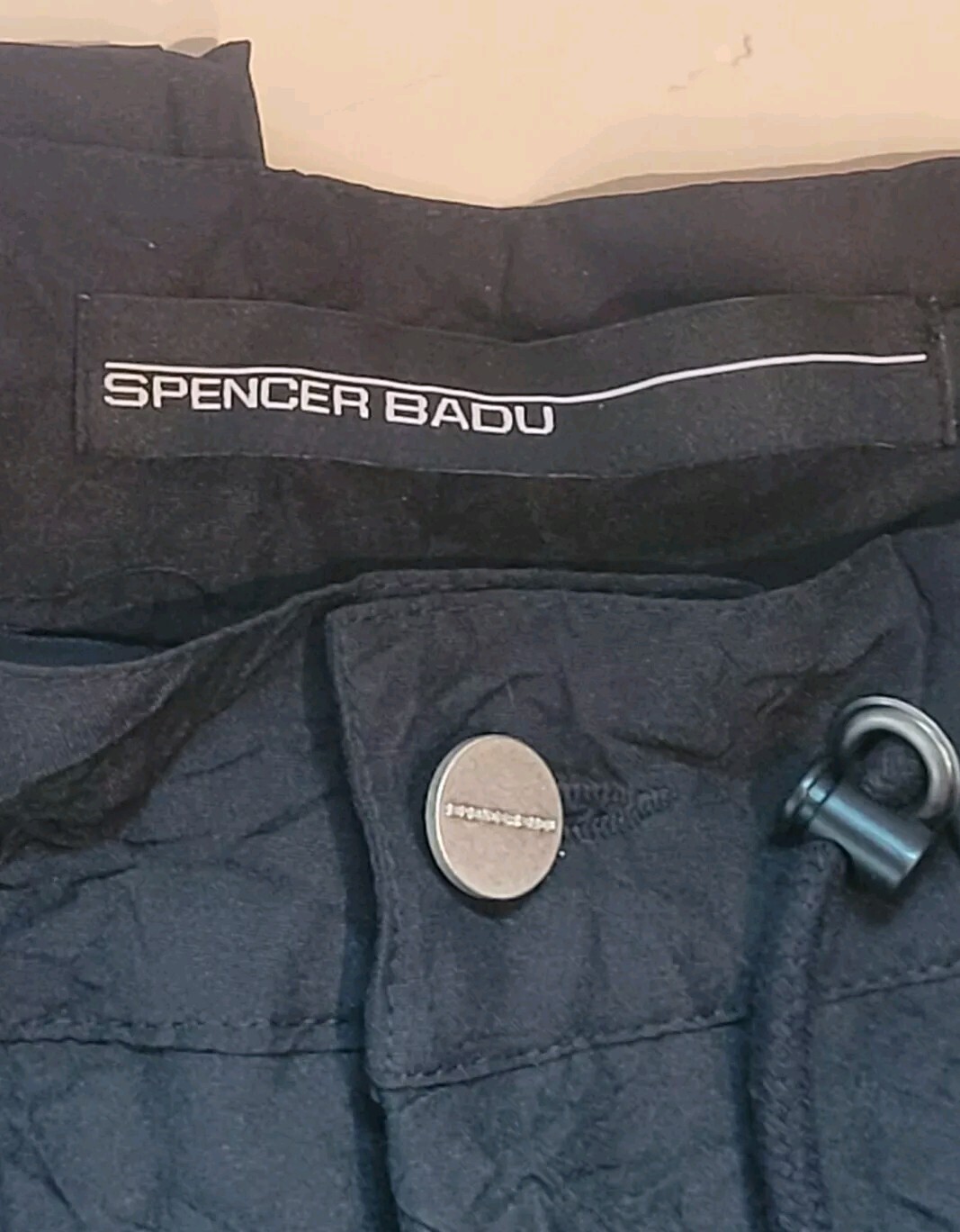 Spencer Badu Parachute Pants Black SBUSS24WTR31 Large Brand New/Free Shipping!!