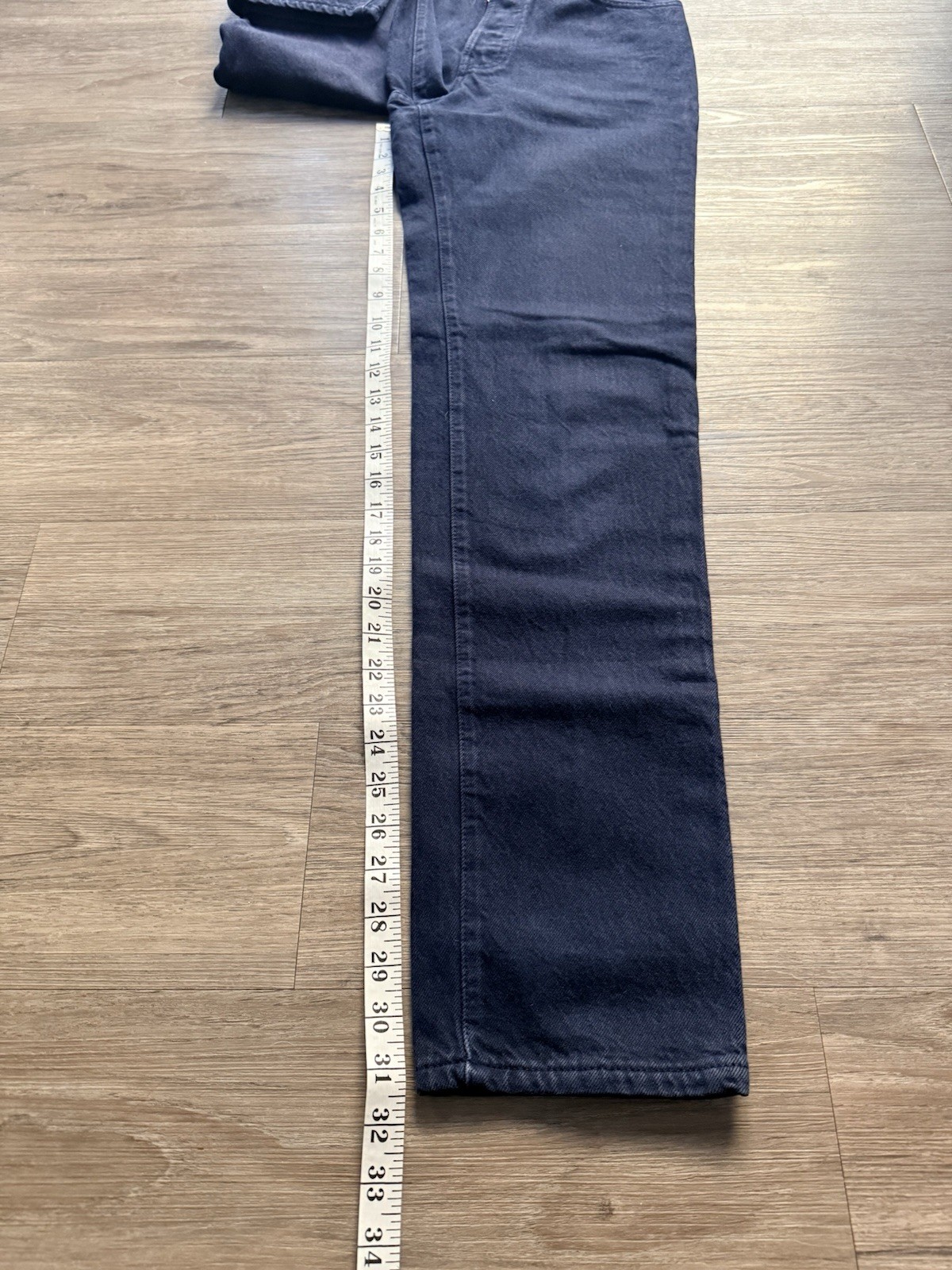 Vtg 1994 Levis 501 Navy Blue High Waisted Jeans Petite 24×31 Made in USA 90s