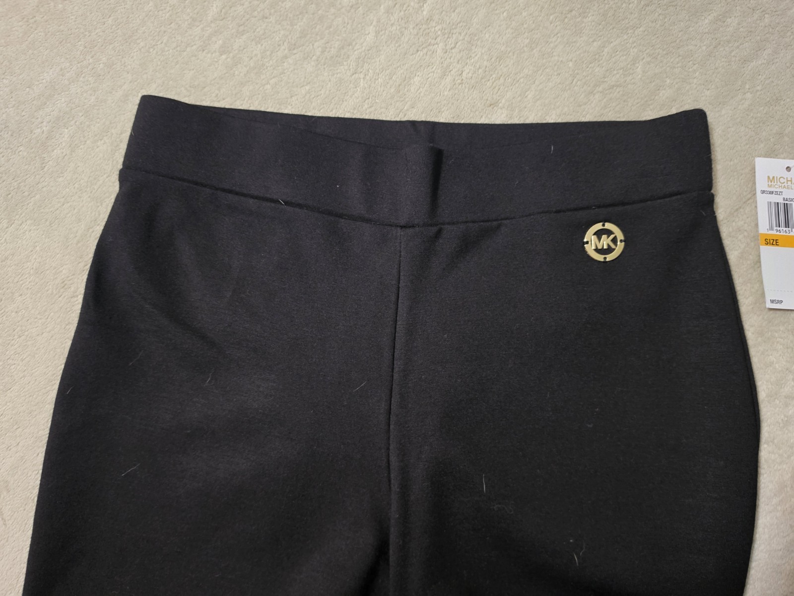 NWT-Michael Kors Straight Pull On Black Pants Women’s Size:S