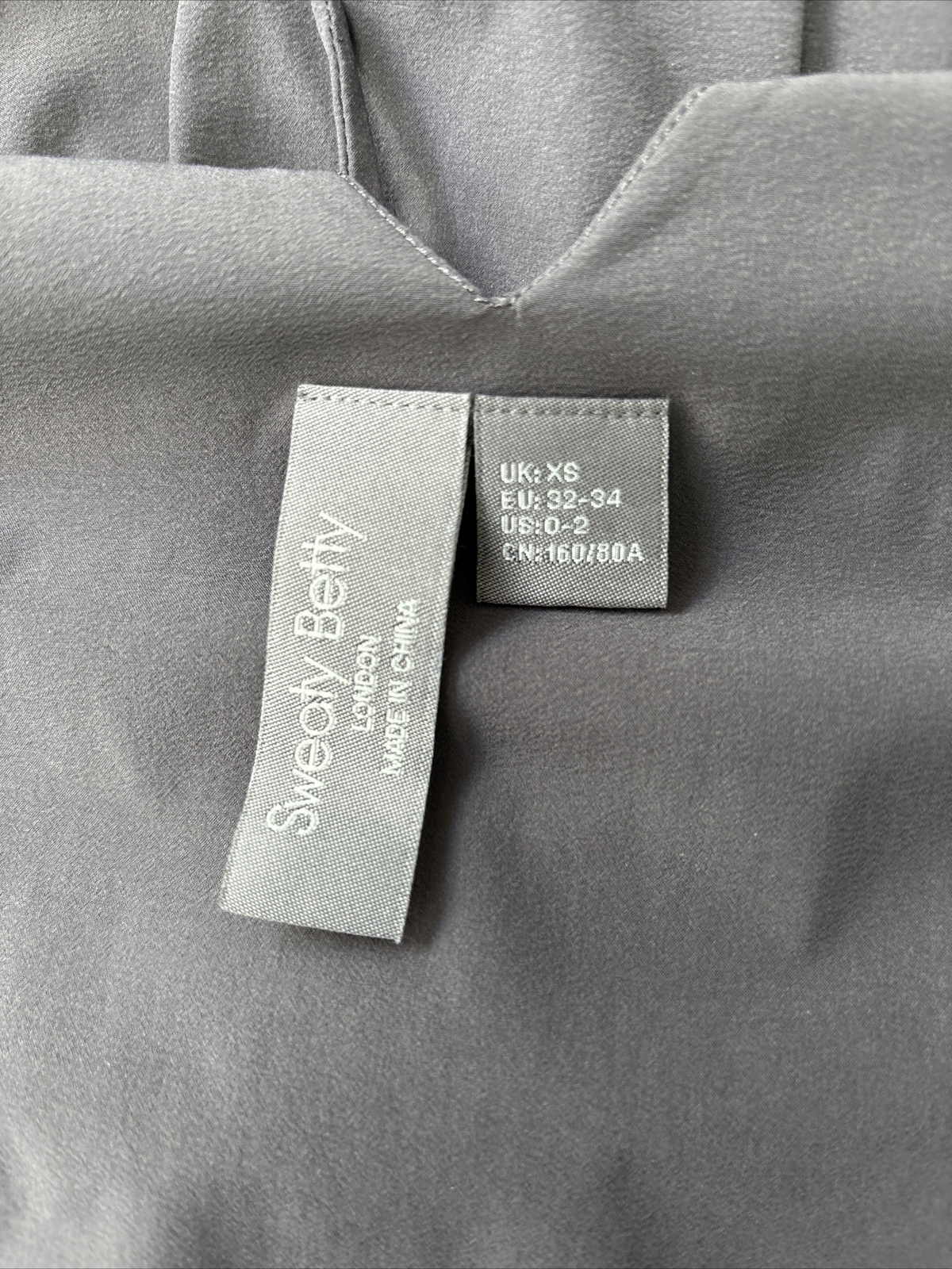 SWEATY BETTY ‘Karma’ Grey 100% Recycled Polyester Cruise/Casual Jumpsuit XS 8/10