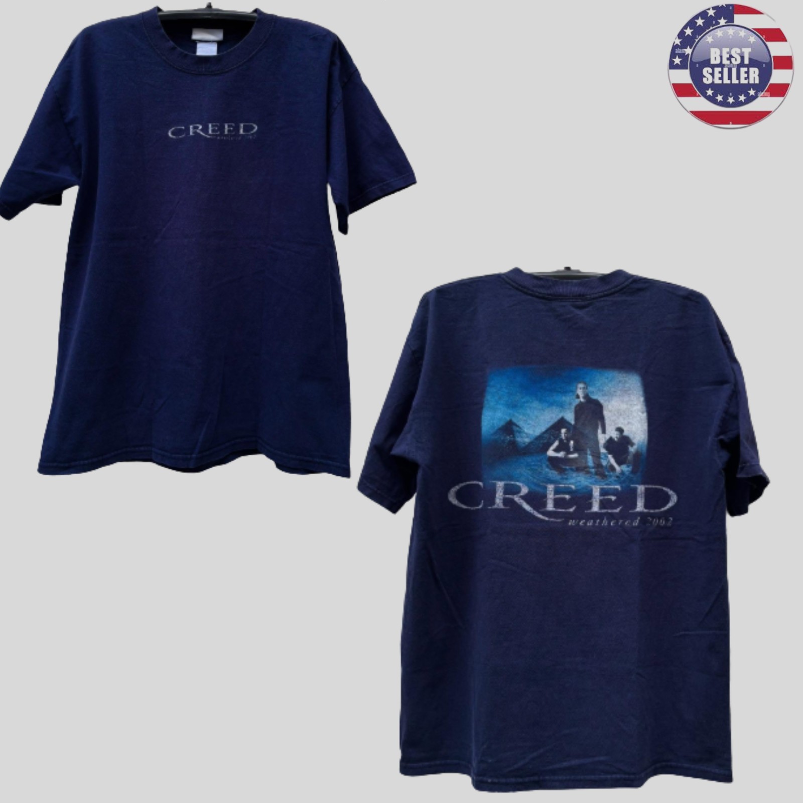 Vintage Creed Weathered 2002 T-Shirt Graphic Rock Band Tee
