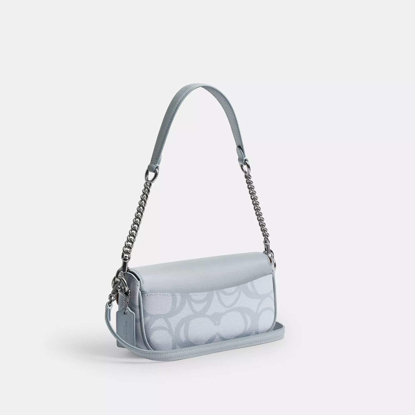 NWT Coach CBJ18 Hailey Flap Bag In Sketch Signature Canvas Smooth Leather $298