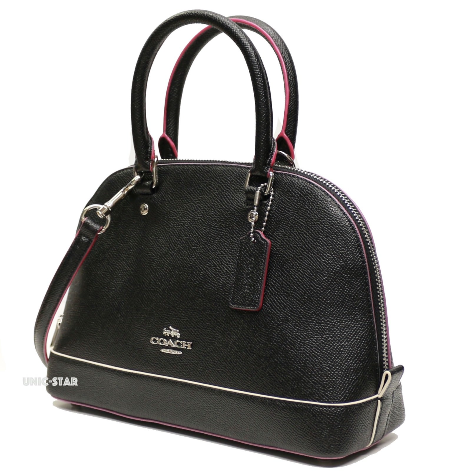 NEW Coach Multi Edgepaint Sierra Satchel- Black Multi