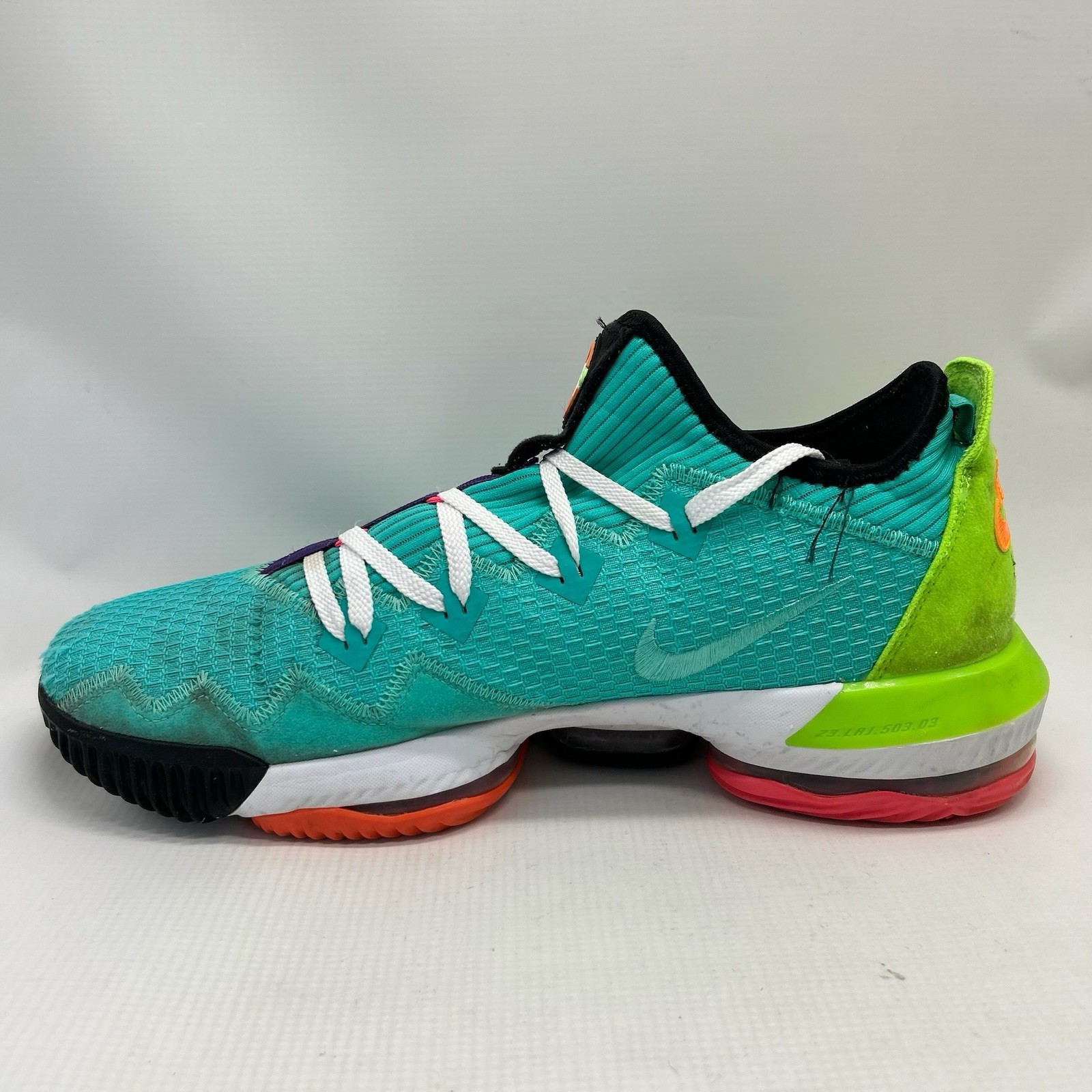 Nike LeBron James LBJ 16 Low Hyper Jade Men’s Size 14 US C12668-301 Basketball