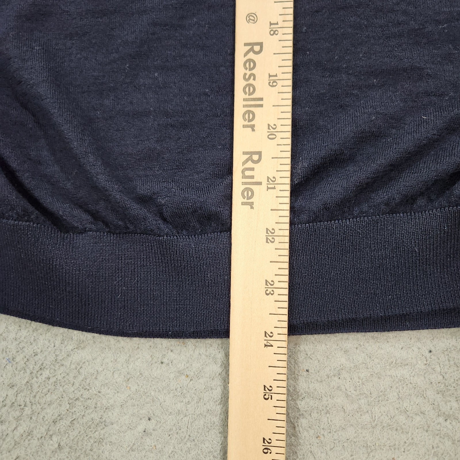 Hugo Boss Sweater Mens Large Blue Musso Turtle Neck Virgin Wool Yarn Fits Medium