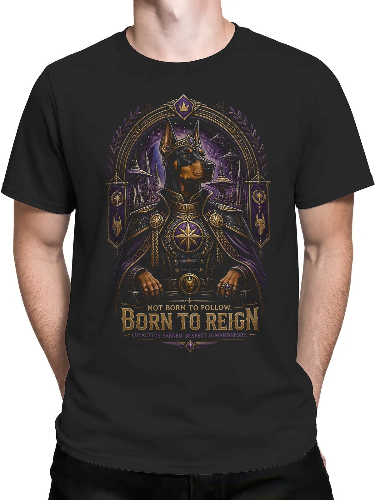 Galactic Regent Doberman T-Shirt | Unisex