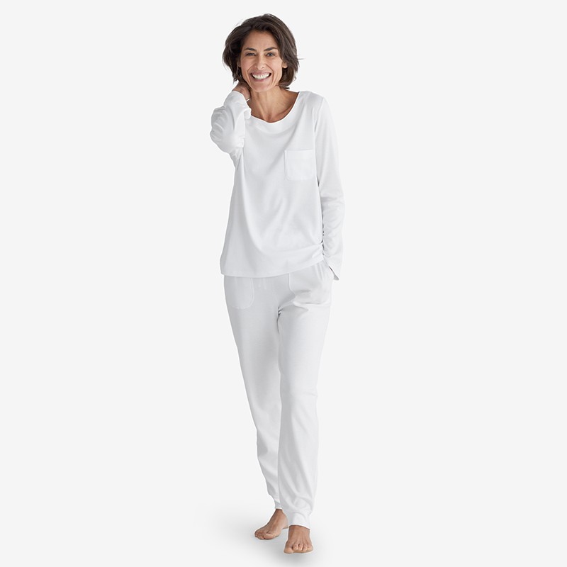 Pima Cotton Women’s Jogger Pants Pajama Set