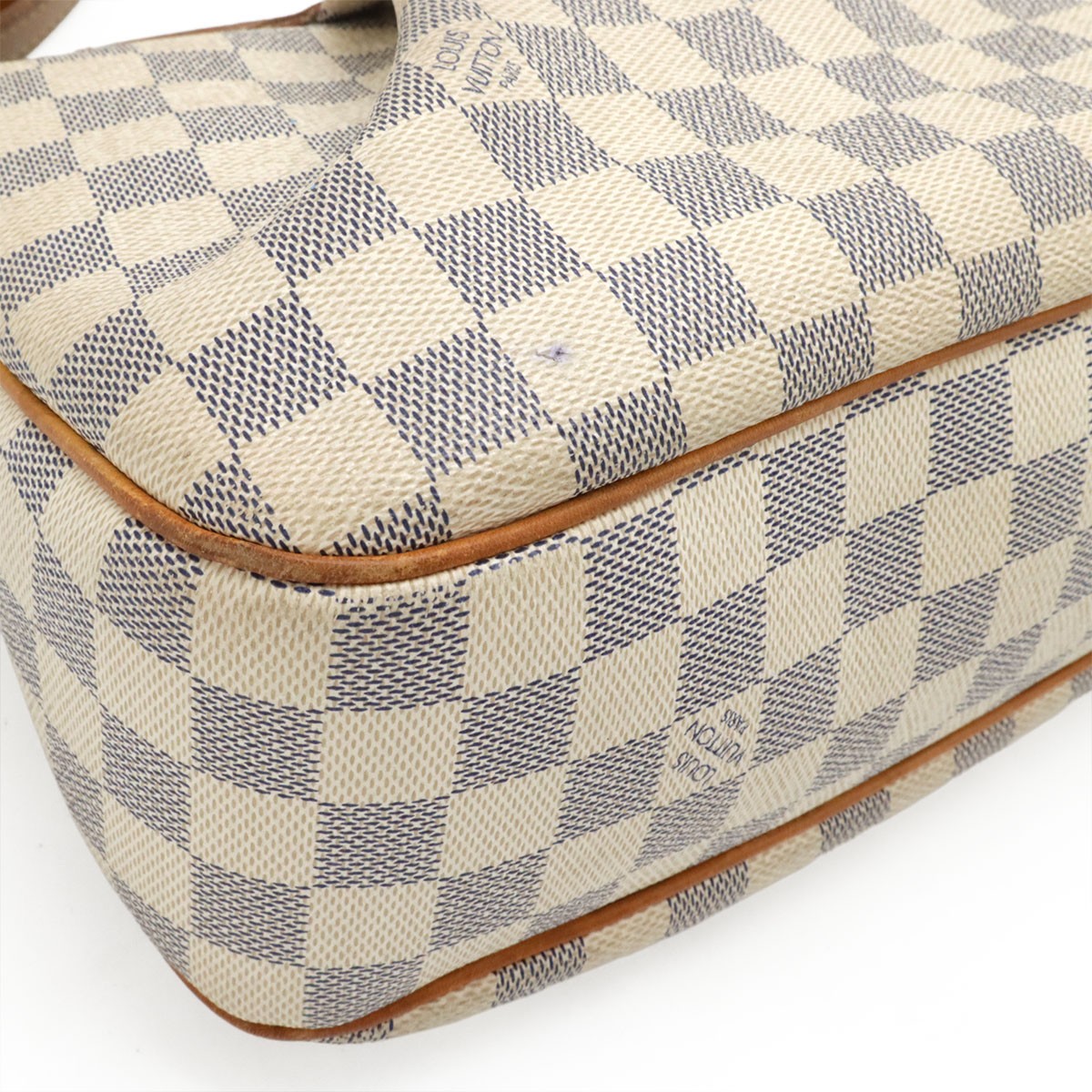 Louis Vuitton Damier Azur N41113 Shoulder Bag Check Canvas Ivory Unisex #BLB2497
