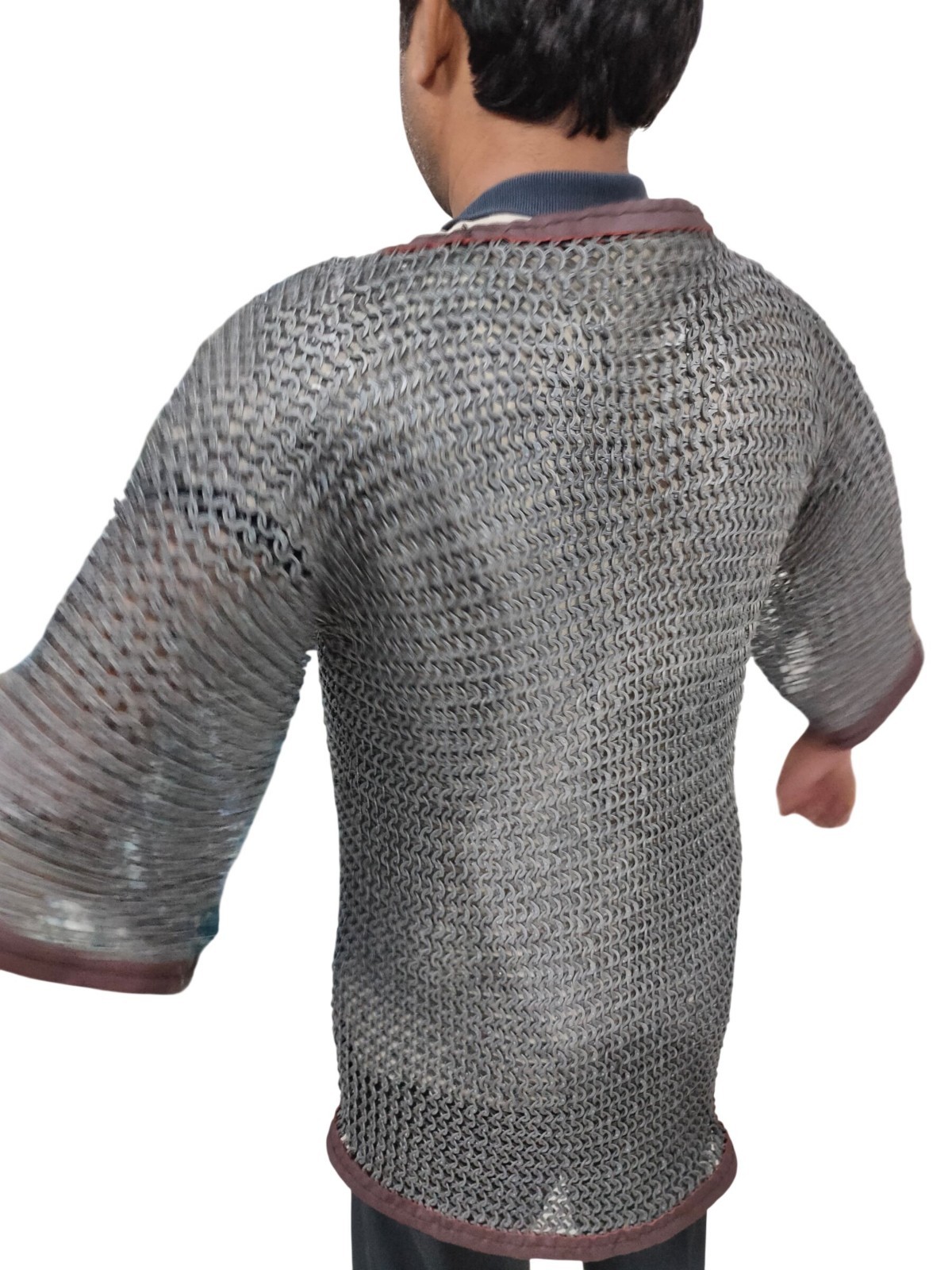 Medieval Mild Steel Butted Chainmail Shirt