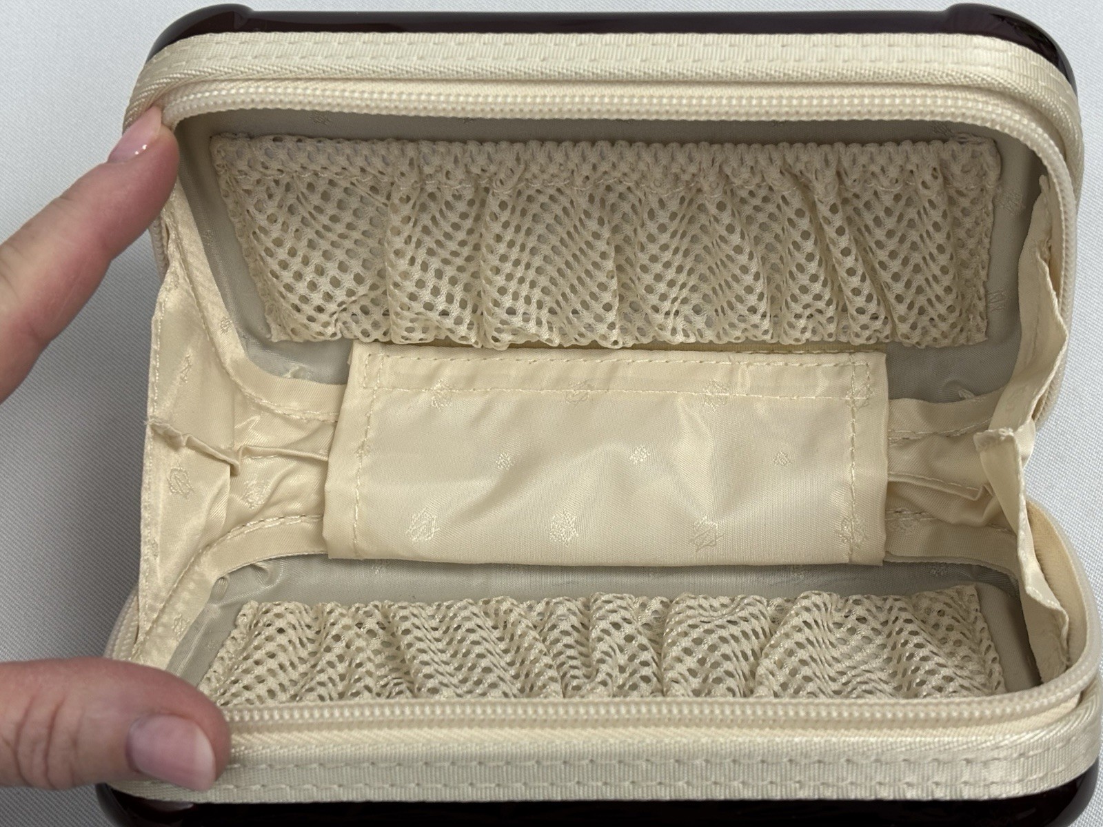 RIMOWA Ruby Red/Burgundy/Maroon EVA AIR Amenity Kit Case Hard Shell – Empty