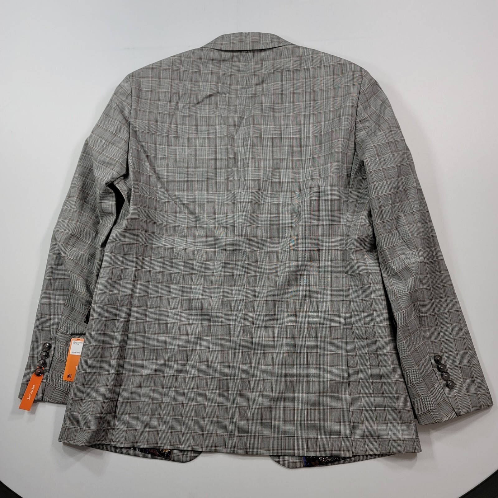 Tallia Slim-Fit Wool Suit Mens 44L 2 Piece Pants 40×32 Cream Brown $600 NEW