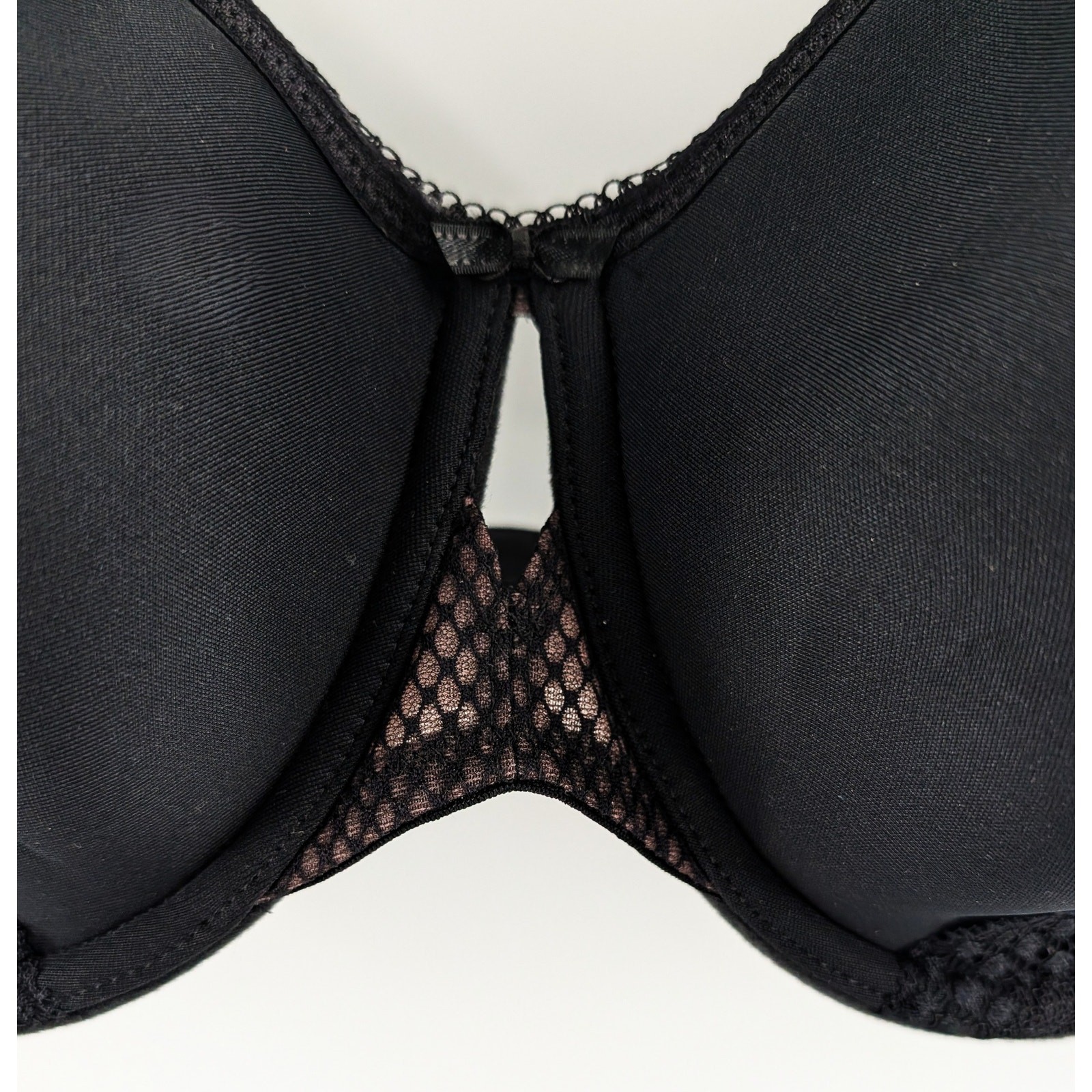 Elomi Black Underwire Bra Lace Charley Spacer Moulded 44DD