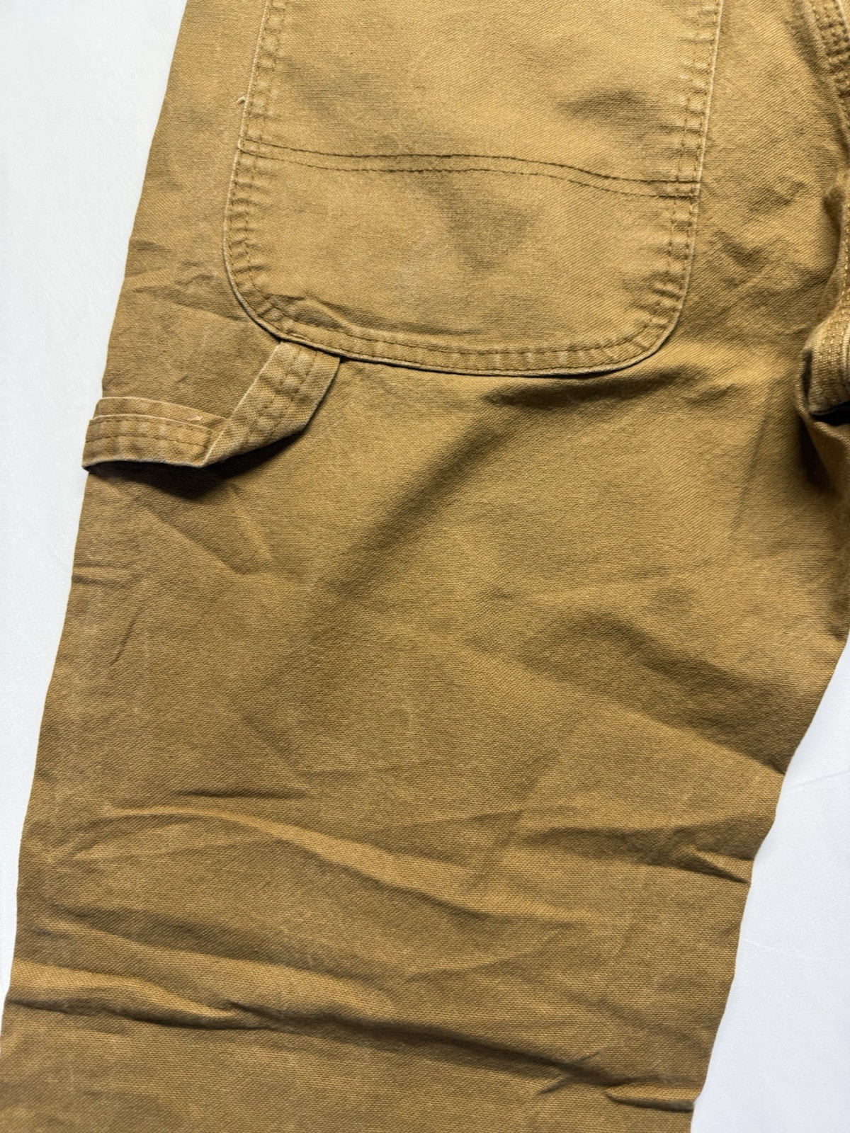 Dickies Pants Mens 32×30 Brown Canvas Carpenter Relaxed Hammer Loop Workwear