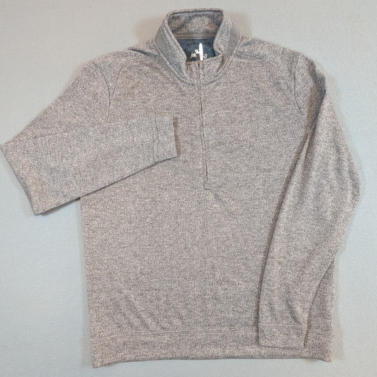 Johnnie-O Reflex Quarter Zip Golf Pullover Mens Medium Grey Heather