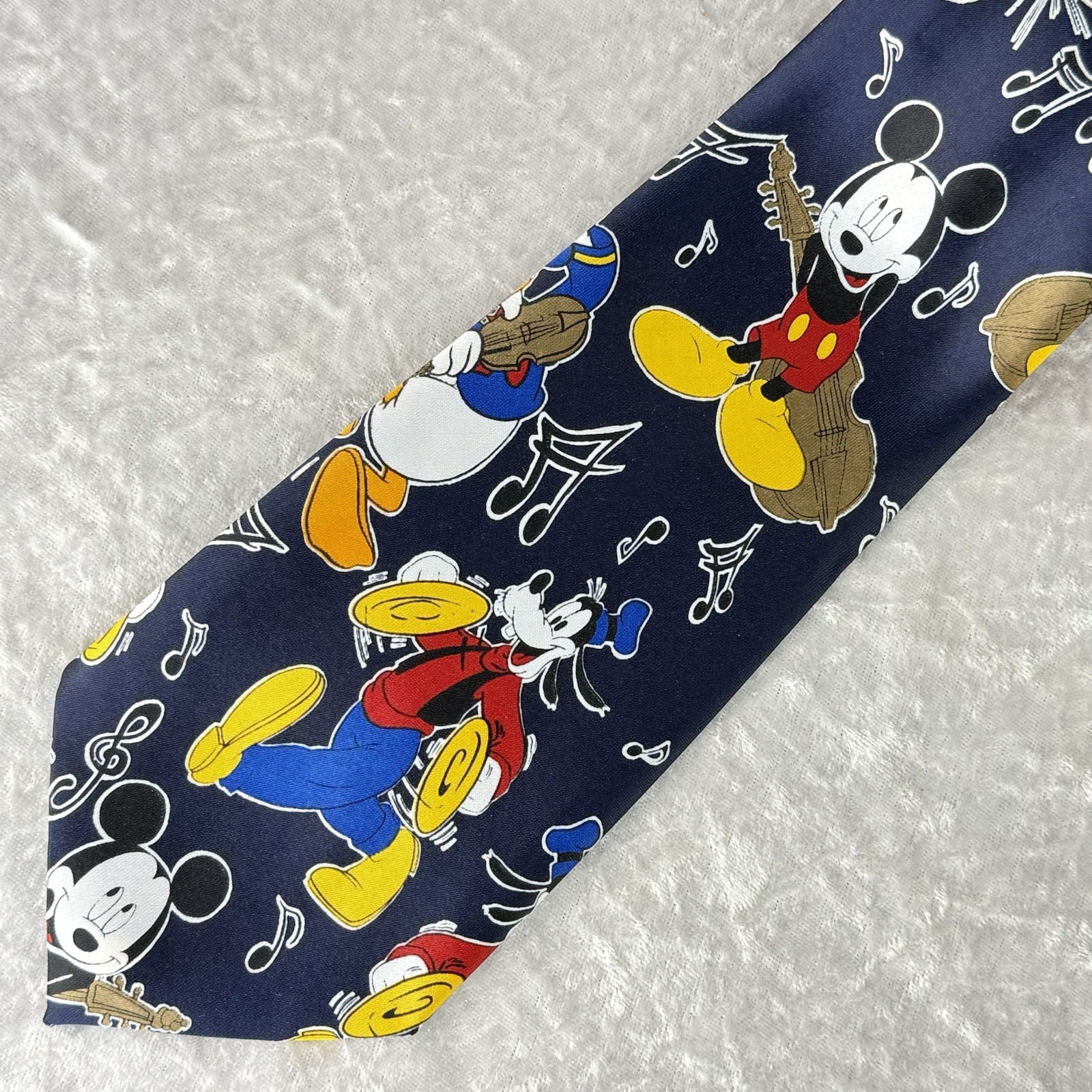 imanche Dressy Casual Disney Themed Neck Tie – Navy Blue