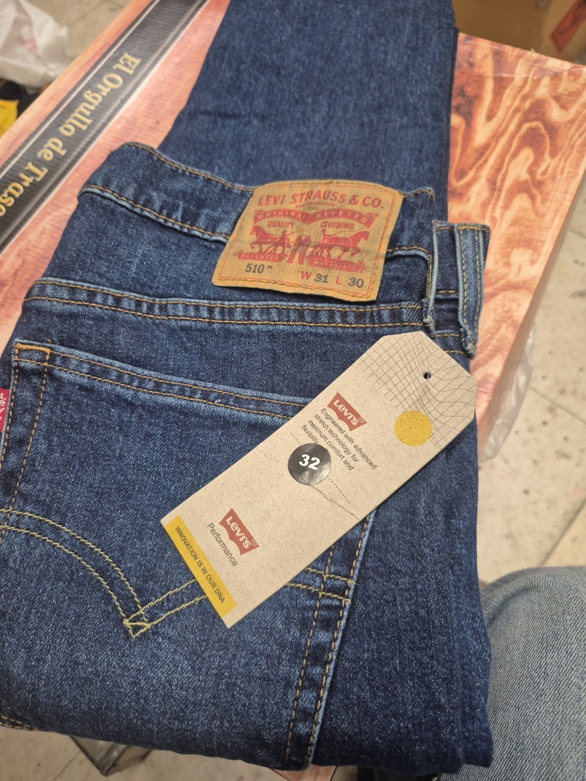 Levi’s 510 Skinny Fit Men’s Jeans W31 L30 Blue Stretch Denim
