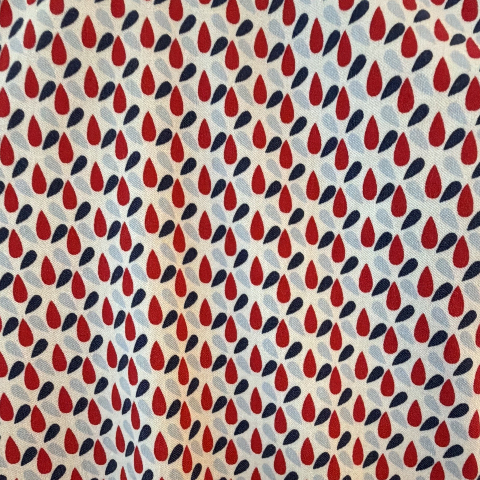 Carolina Belle Women’s Geometric Pants w/ Pockets Red White Blue Size 14