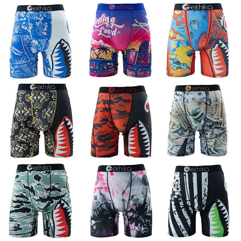 3Pack 5Pack 6Pack 9Pack Ethika Men’s The Staple Boxer Briefs (Random color)