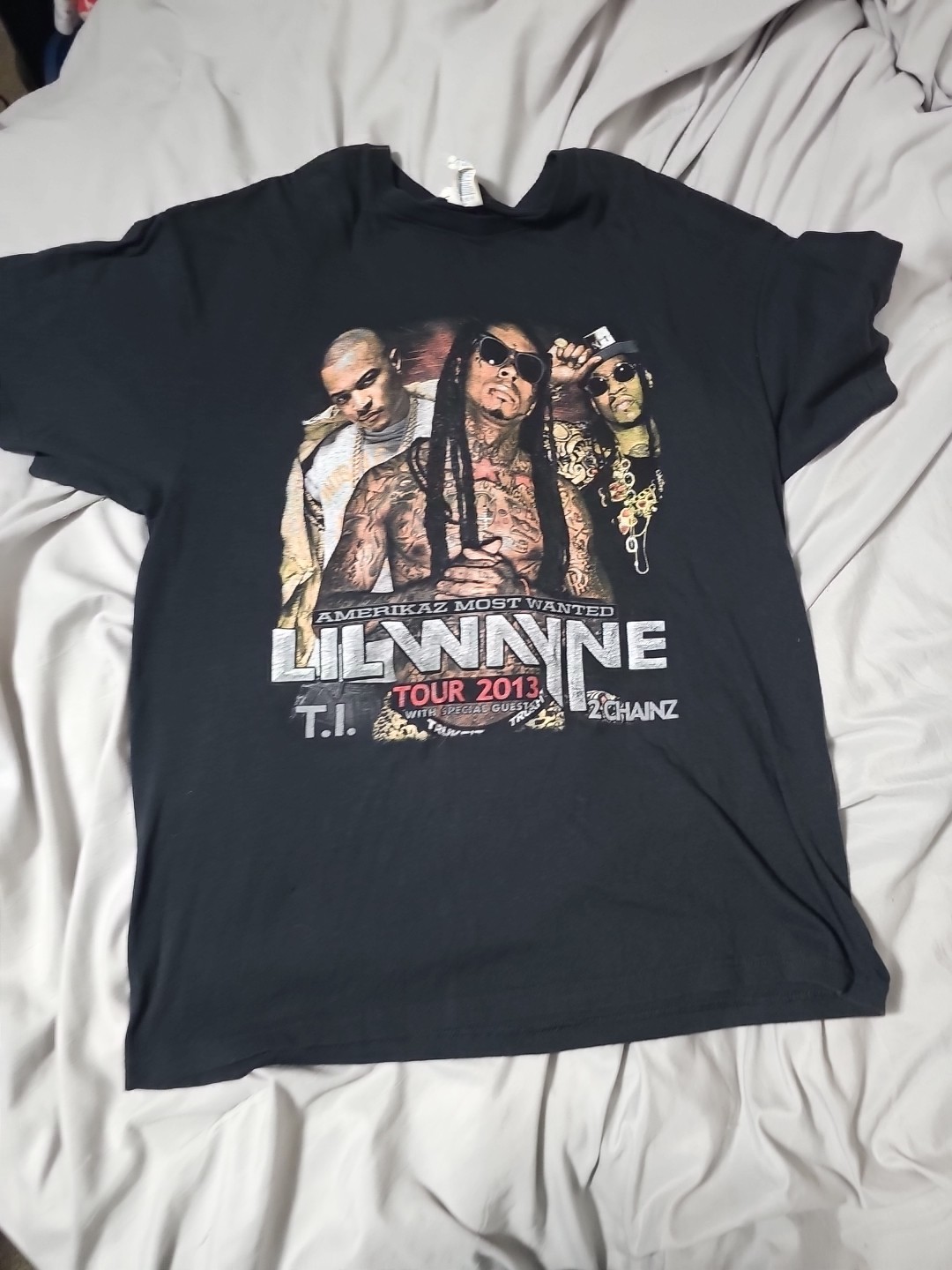 Lil Wayne 2013 Tour Shirt 2 Chainz T.I XL Hip Hop Rap Vintage