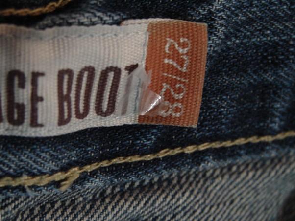 LA11422 REALLY NICE AEROPOSTALE WINFIELD VINTAGE BOOT JEANS 27×28