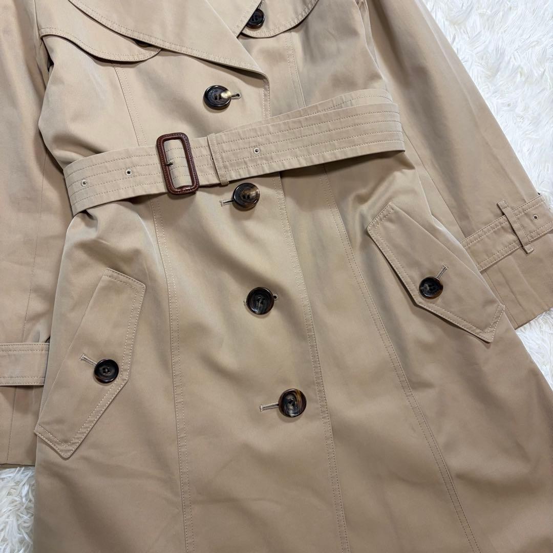 Burberry London single trench coat Nova check honey beige 36