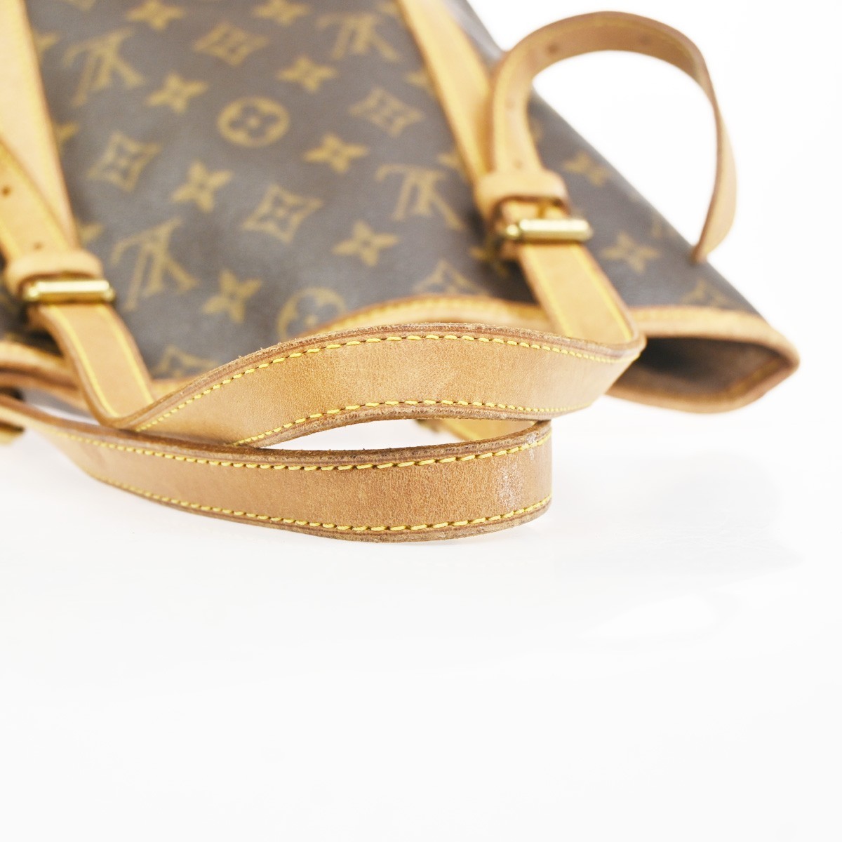 LOUIS VUITTON BUCKET GM Shoulder Tote Bag Monogram Leather Brown M42236 64KD021