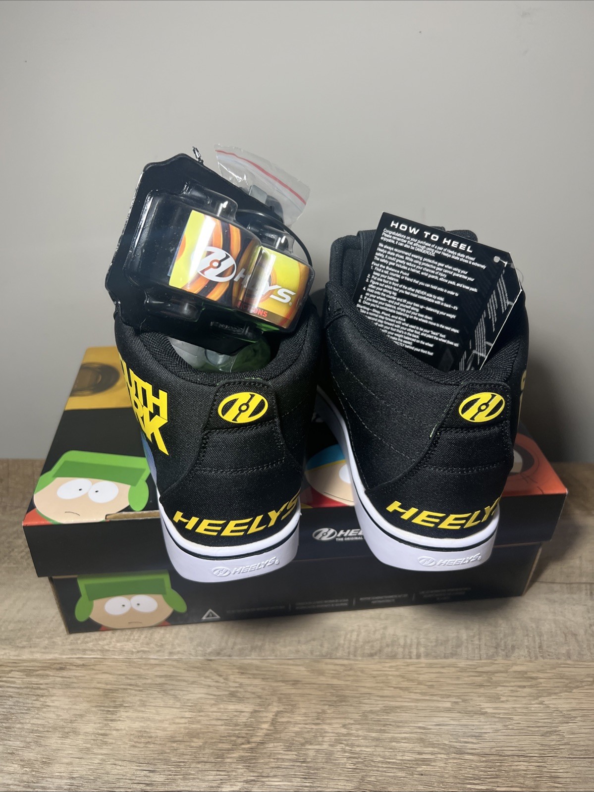 Heelys Racer South Park Mens Size 10 Black Lifestyle Sneakers Shoes New In Box
