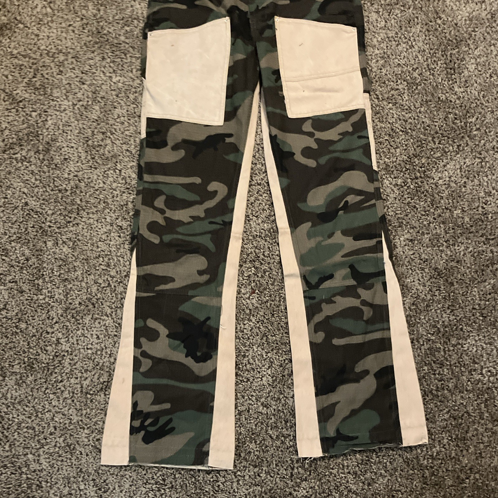 mnml Camo Cotton Bib Overalls Coveralls Jumpsuit Green Black Beige