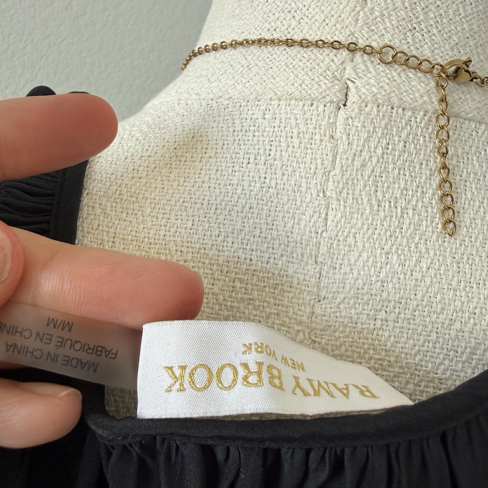 Ramy Brook Paris Dress Size Medium Black