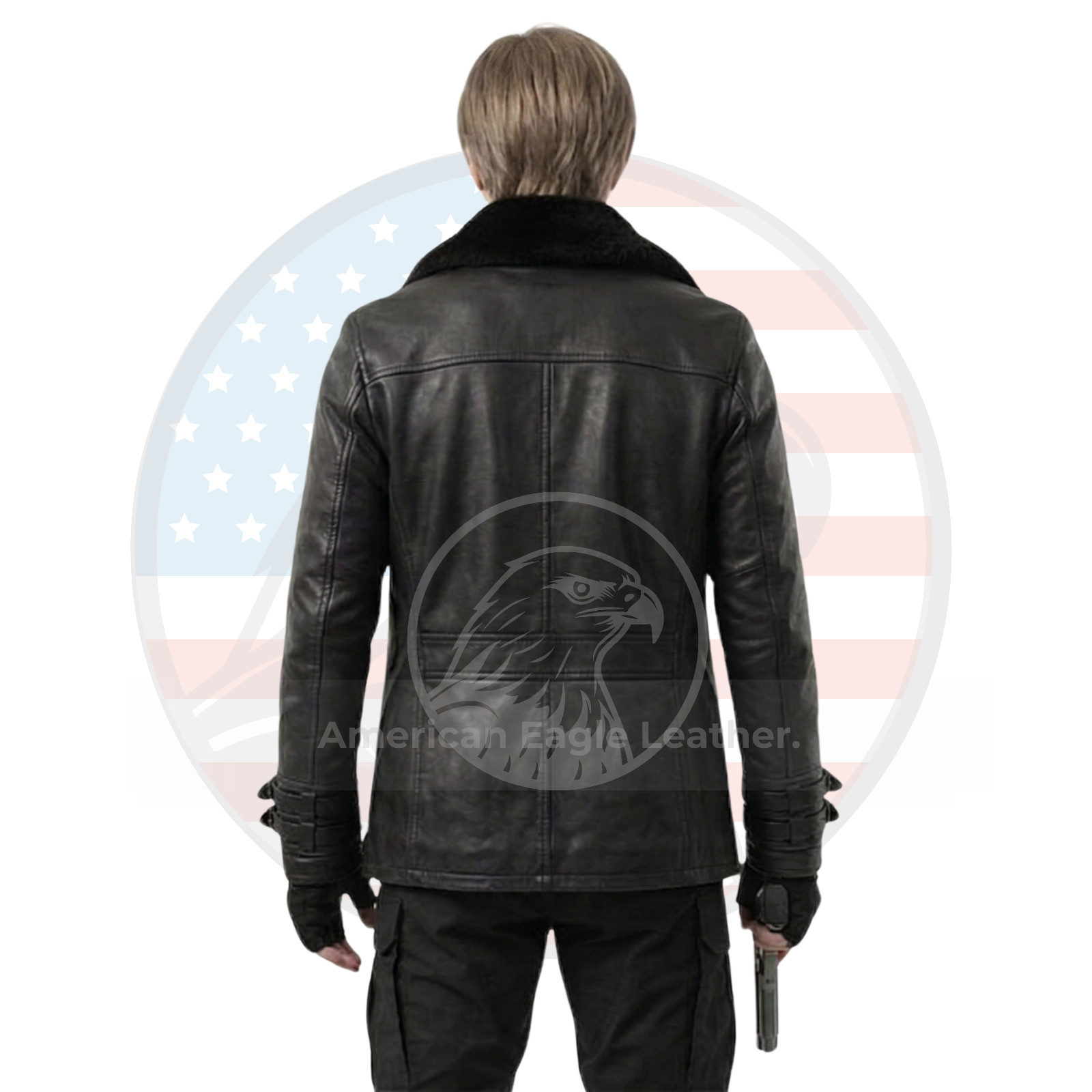 Men’s Cafe Racer Black Cowhide Leather Jacket Genuine Vintage Biker Motorcycle