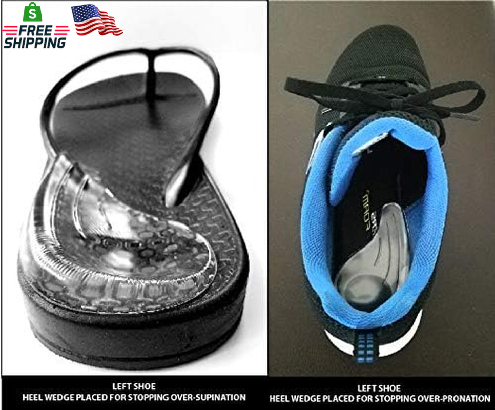 Heel Wedge for Over-Supination/Over-Pronation Re-Usable Adhesive