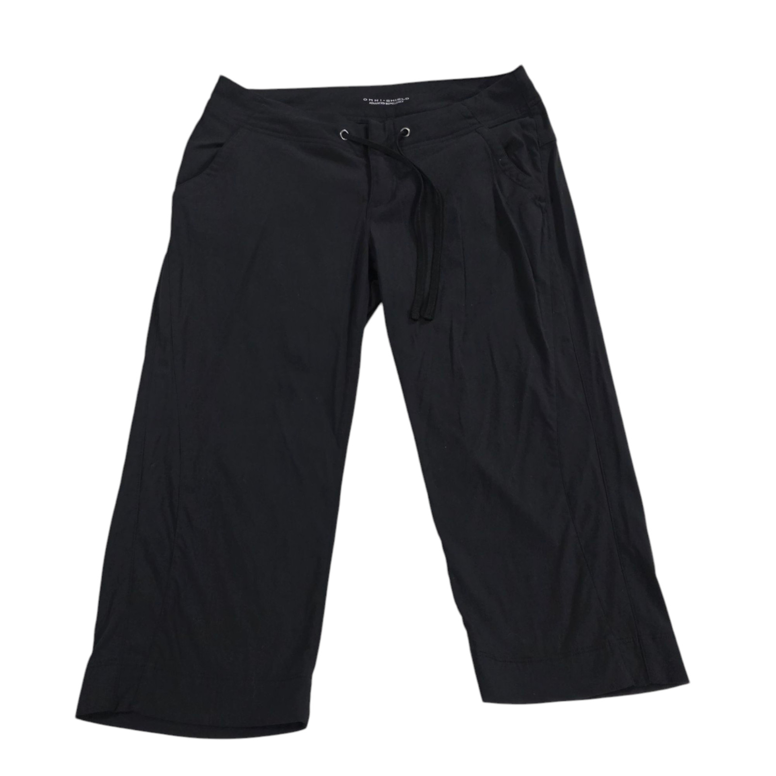 Columbia Hiking Pants Womens Black 4 Omni Shield Advance Repellency Wide Leg