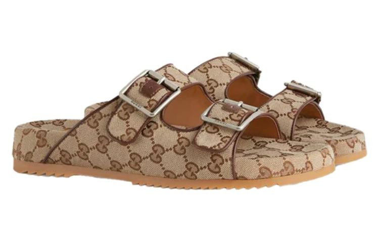 Gucci Slide Sandal Strap ‘Beige Monogram’ 658020 2HK60 9791