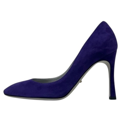 Sergio Rossi Purple Suede Pumps 8.3cm Heel 34.5/2 US Size AB Condition