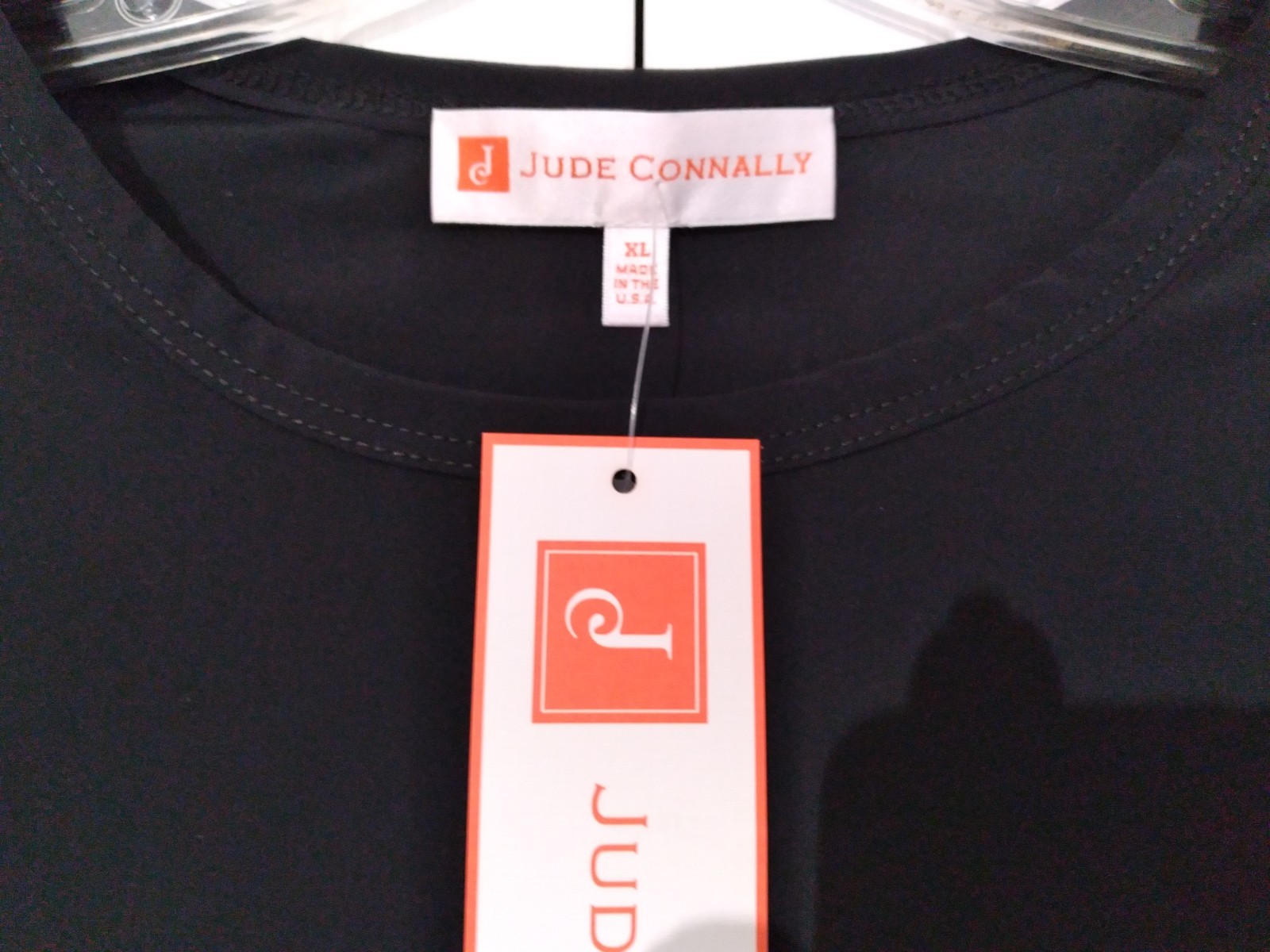 NEW Jude Connally Landon Top Lightweight Jude Cloth Black L/S Size XL $128 NWT