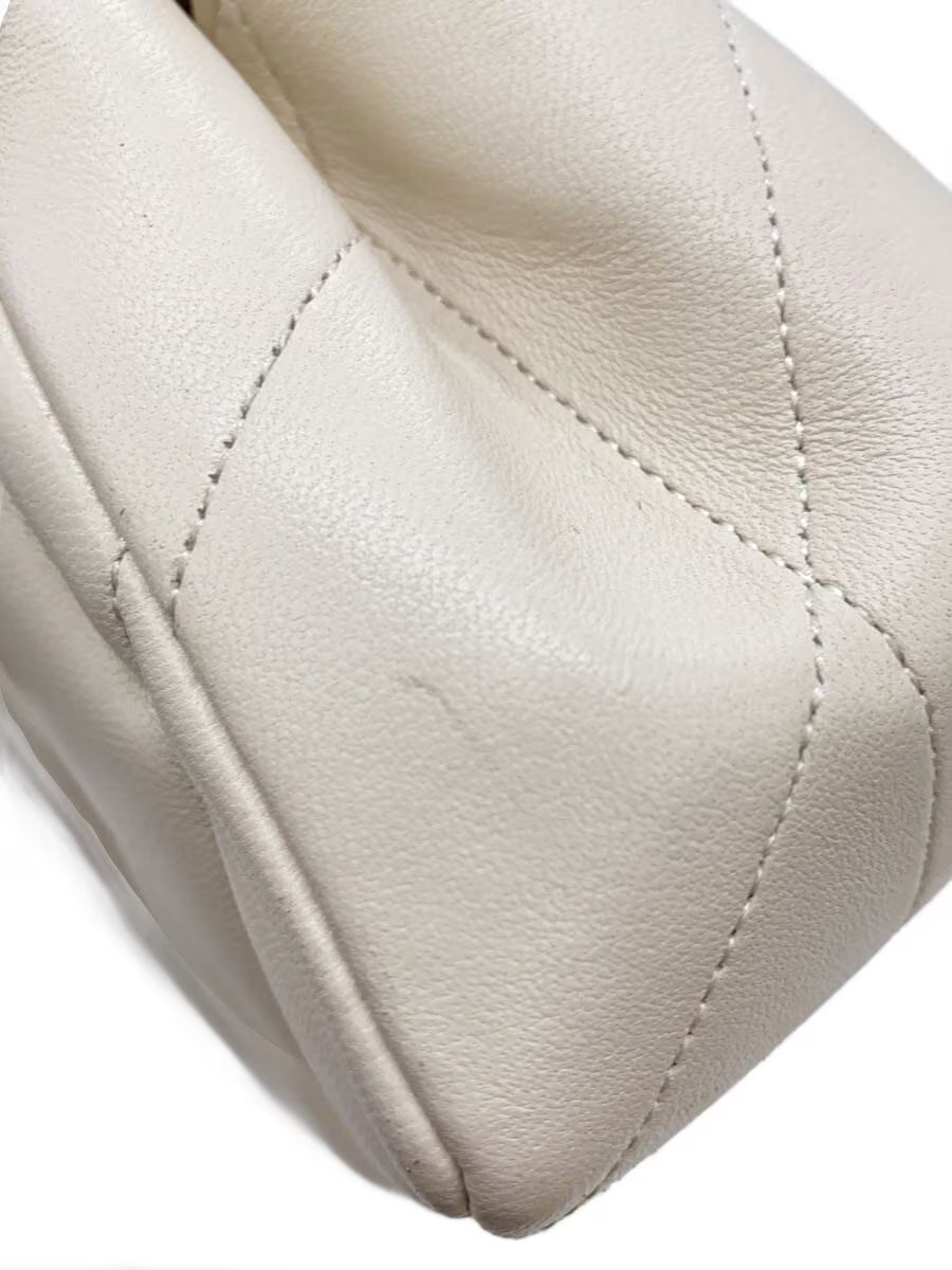 COACH Shoulder Bag Leather WHT Solid CP149