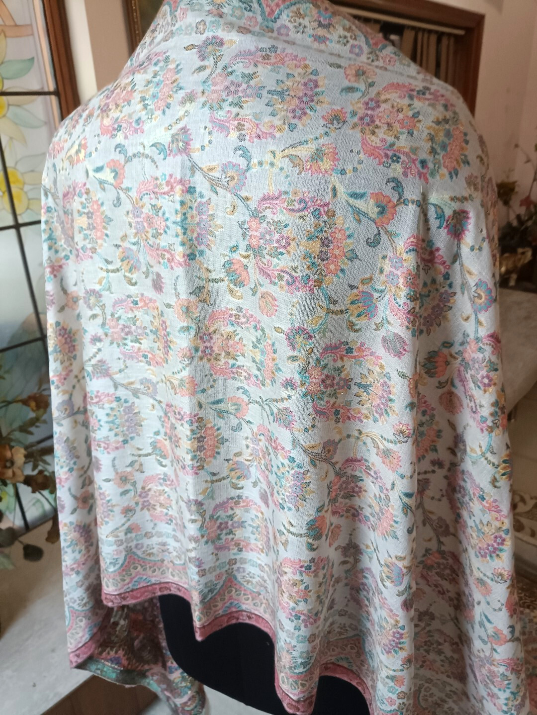 100% Silk Zari PASHMINA JAMAWAR Kani JAMAVAR SHAWL DESIGNER ~12 DESIGN CHOICE