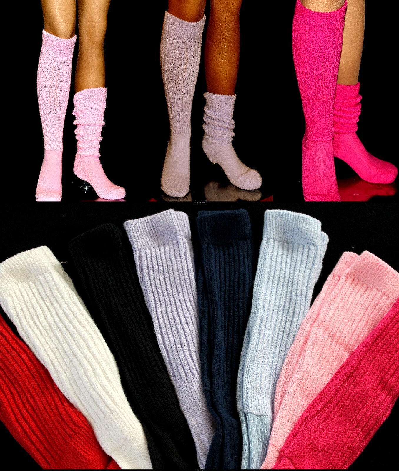 Sea Foam Green Slouch Socks Scrunch Hooters Uniform school Halloween Costume