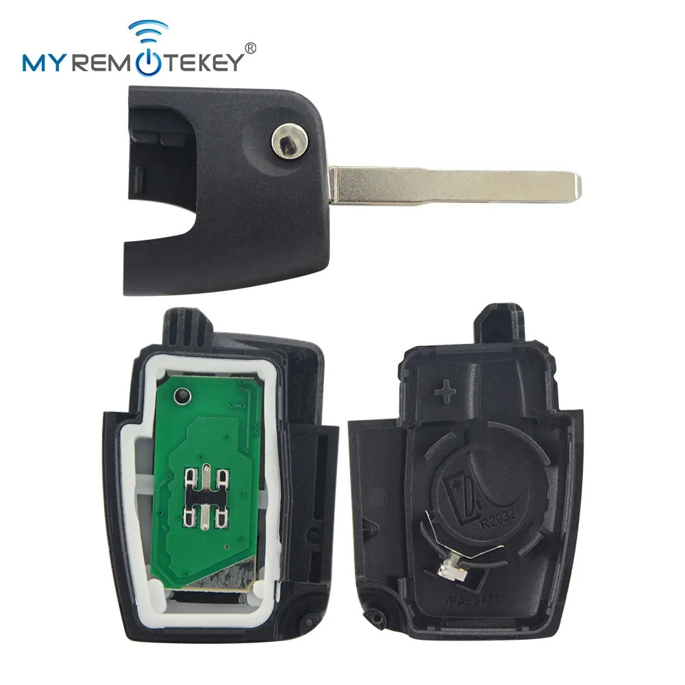 3M5T15K601AB flip remote key 3 button HU101 434Mhz 4D63 / 4D60 chip for Ford